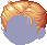 Parted Updo Hair, orange