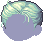 Parted Updo Hair, green
