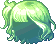 Kid's Wave Hair, green