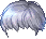 Ash Plain Bobbed Hair, blue