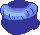 Circular Bald Hair, blue
