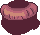 Circular Bald Hair, brown