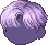 Parted Boyish Hair, purple