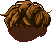 Short Poofy Hair, orange