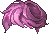 Short Smooth Curls Hair, purple
