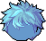 New Tess Hair, blue
