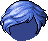 Hawkeye Hair, blue