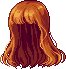 Long Hair with Bangs, orange