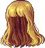 Long Hair with Bangs, blonde