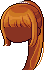 Princess Ponytail Hair, orange