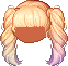 Lopsided Ponytail, orange
