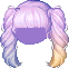 Lopsided Ponytail, purple
