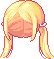 Pigtails Hair, blonde