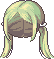 Pigtails Hair, green
