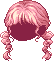 Pom Pom Hair, red