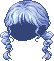 Pom Pom Hair, blue