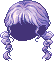 Pom Pom Hair, purple