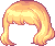 Wavy Short Hair, orange