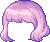 Wavy Short Hair, purple
