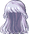 Bling Long Hair with Blunt Bangs