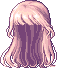 Bling Long Hair with Blunt Bangs, red