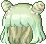 Cool Wonder Bunny Hair, green