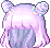 Cool Wonder Bunny Hair, purple