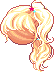 Starry Cloud Ponytail, orange