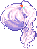 Starry Cloud Ponytail, purple