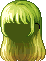 Rain Bang Hair, green