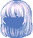 Clean Cotton Hair, blue