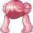 Rolling Twin Hair, red