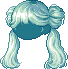 Rolling Twin Hair, green