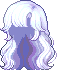 Moonlit Hair, blue