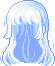 Plum Blossom Hair, blue