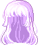 Plum Blossom Hair, purple