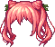 Horn Twin Hair, red