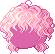 Cotton Candy Donut Hair, red