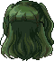 Long Silky Locks Hair, green