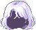 Crescent Bob Hair, purple