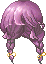 Braided Locks Hair, purple