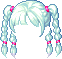 Rope-Braided Hair, green
