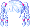Rope-Braided Hair, blue