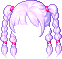 Rope-Braided Hair, purple