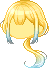 Lop-eared Ponytail Hair, blonde