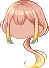 Lop-eared Ponytail Hair, brown