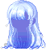 Dew Sparkle Hair, blue