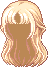 Parted Locks Hair, blonde