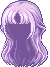 Parted Locks Hair, purple