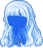 Relaxed Hair, blue